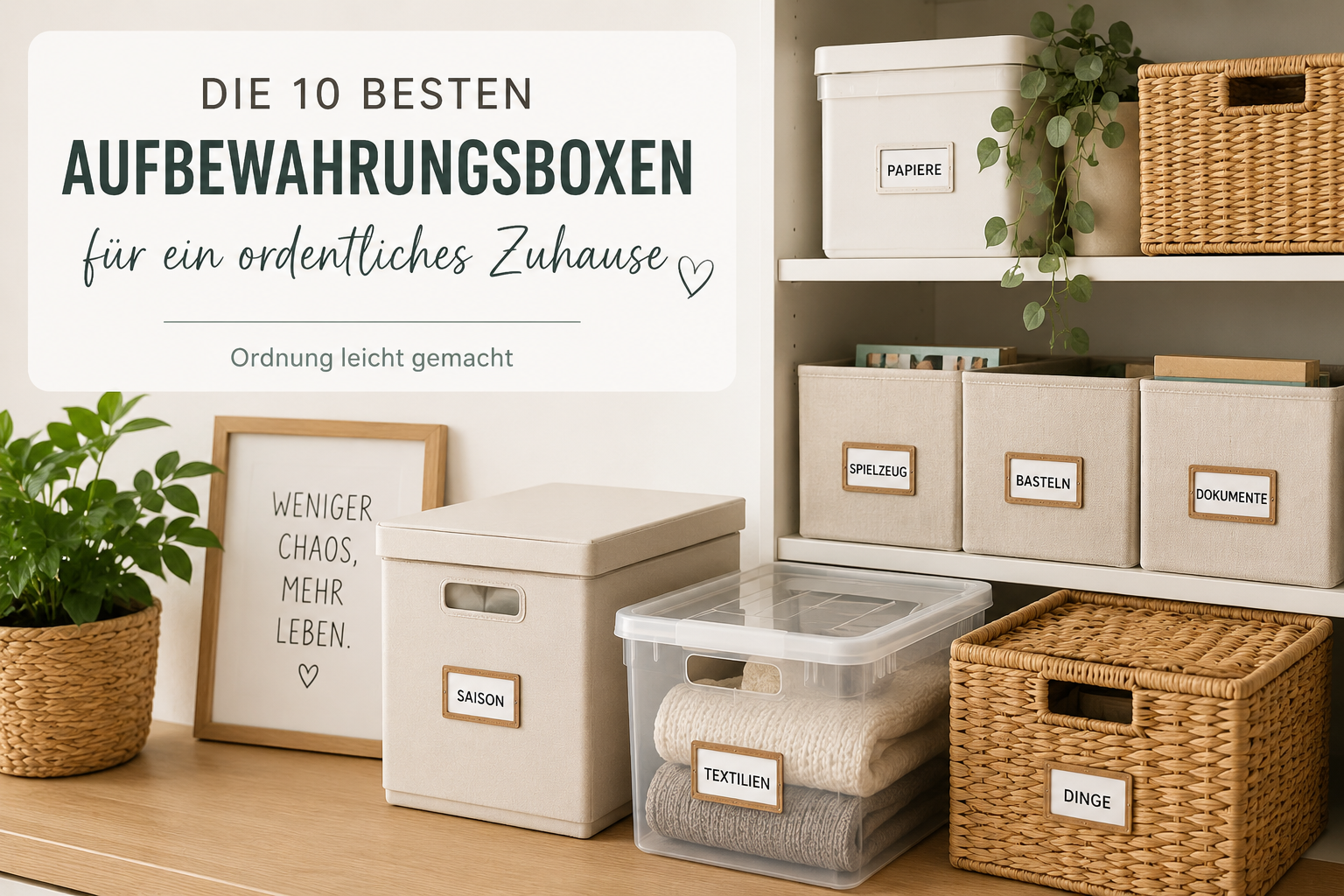 Die 10 besten Aufbewahrungsboxen für ein ordentliches Zuhause