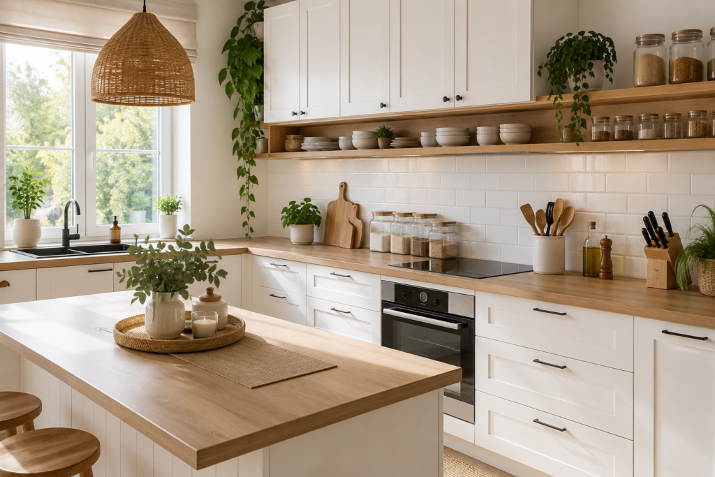 küche mit holz