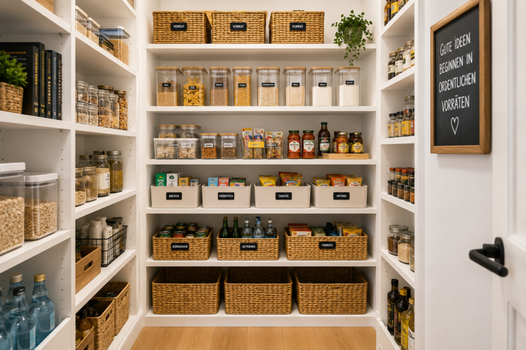 Speisekammer organisieren