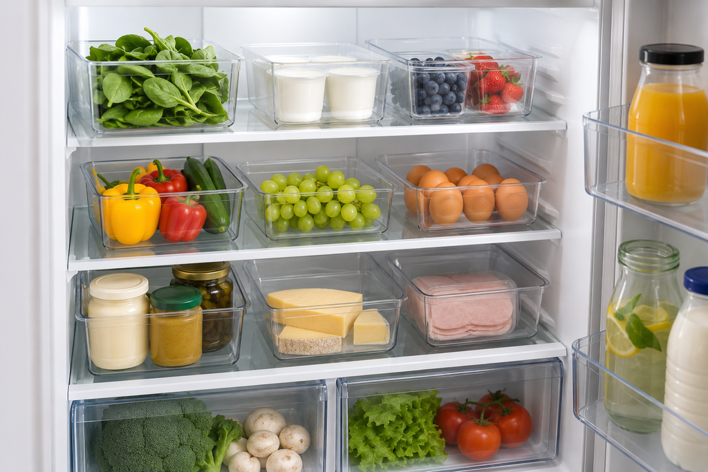 Transparente Kühlschrank Organizer für mehr Übersicht und Ordnung