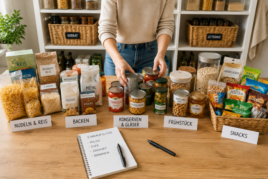 Organisieren der Vorratskammer