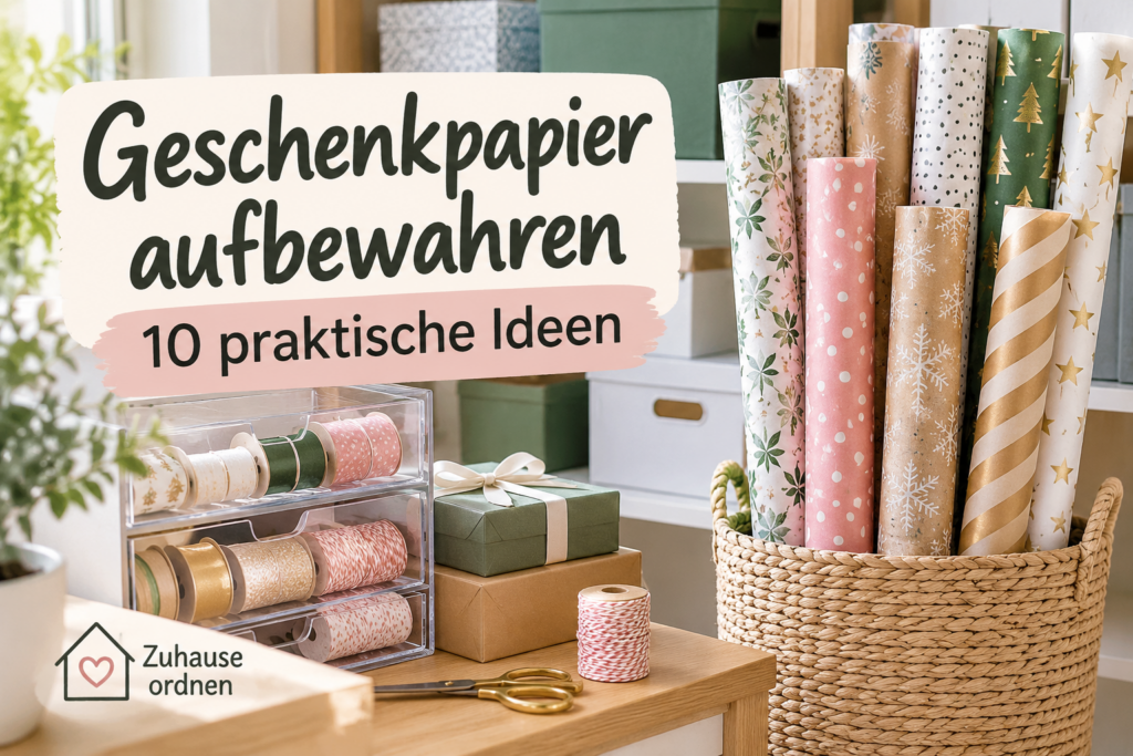 Geschenkpapier aufbewahren
