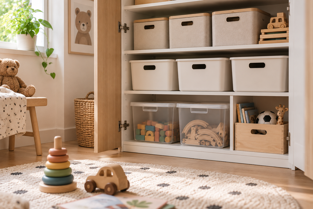 Spielzeug aufbewahren und Kinderzimmer ordentlich halten