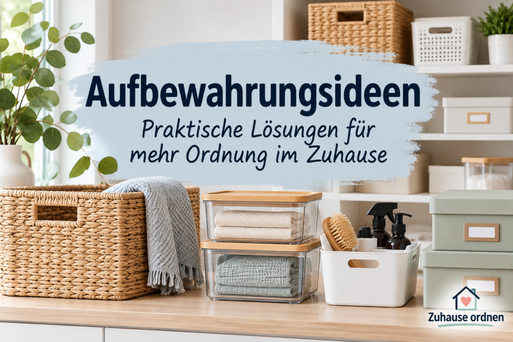 Aufbewahrungsideen mit Körben, Boxen und übersichtlich organisierten Regalen